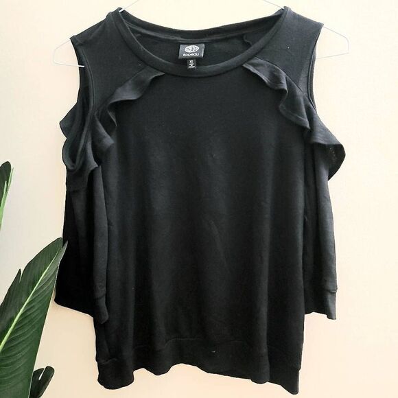 Bobeau off shoulders black top size XS - Picture 2 of 6